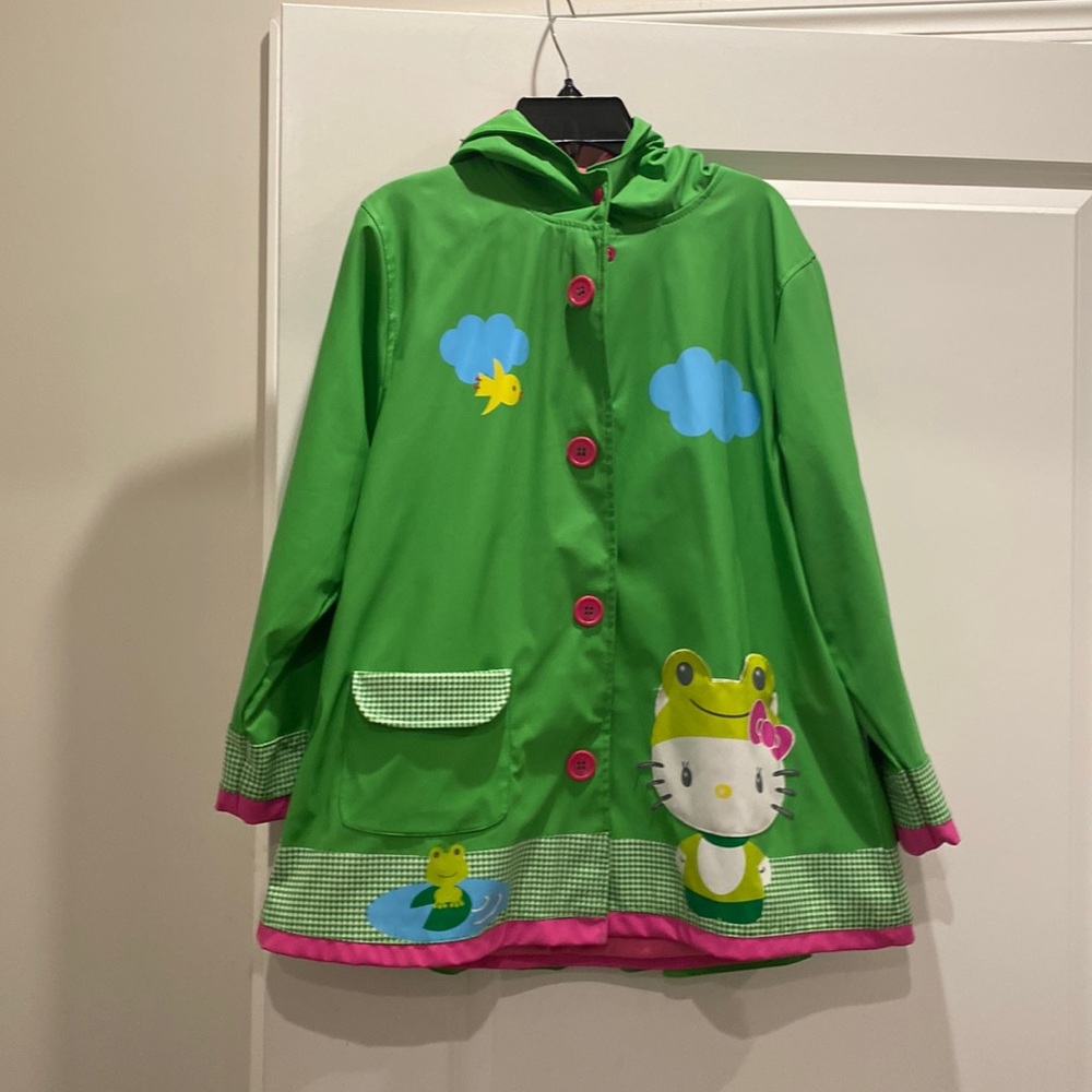 Hello Kitty raincoat. Size 6x.